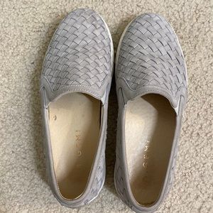 M. Gemi Cerchio Woven Leather Slip‎ on flat shoes, RT $248
